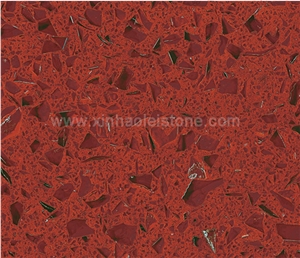 A801 Crystal Red Quartz Stone Slabs & Tiles for Counter Tops, Walling, Flooring