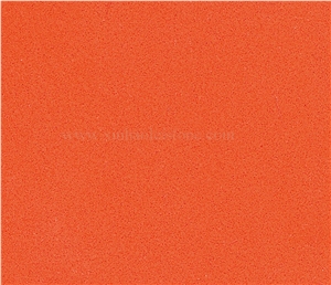 B811 Pure Dark Orange Quartz,China Pure Dark Orange Engineered Quartz Stone Tiles&Slabs