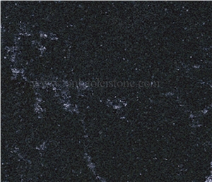F881 Kashmir Black Quartz,China Black Engineered Quartz Stone Tiles&Slabs