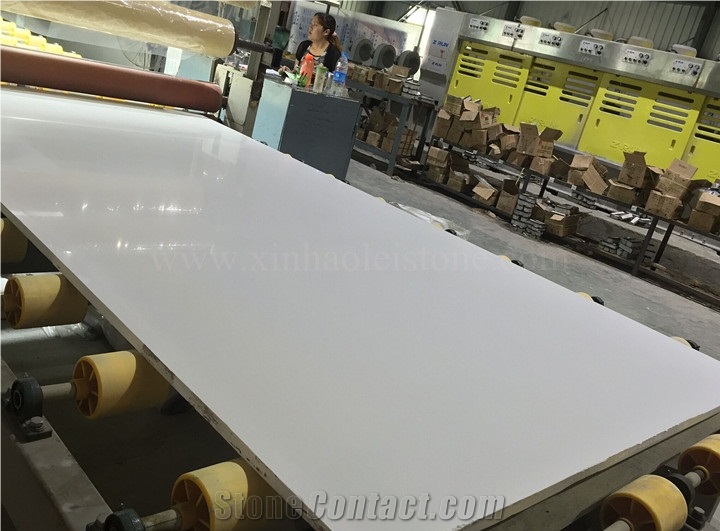 Pure White Quartz Stone Slabs,B802 Super White Quartz,China Engineered Super White Quartz Stone Slabs