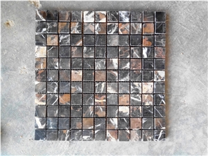 Black Gold Marble Mosaic Tile