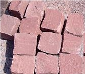 Quarry Kirchevo Sandstone, Bulgaria - Red Sandstone Cube Stone & Pavers