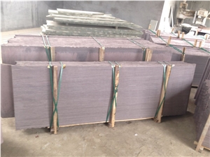 Fargo Purple Sandstone Polished Half Slabs, Shandong Purple Sandstone Slabs