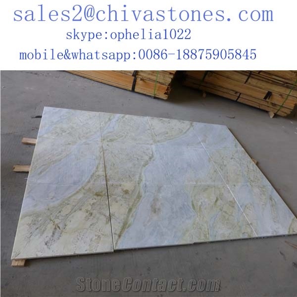 Chinese Blue Jade Marble Tiles & Slabs, High Qaultiy Marble Tiles