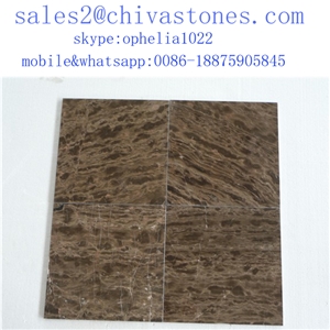 Coffee Brown Marble Tiles Slab with Competitive Price