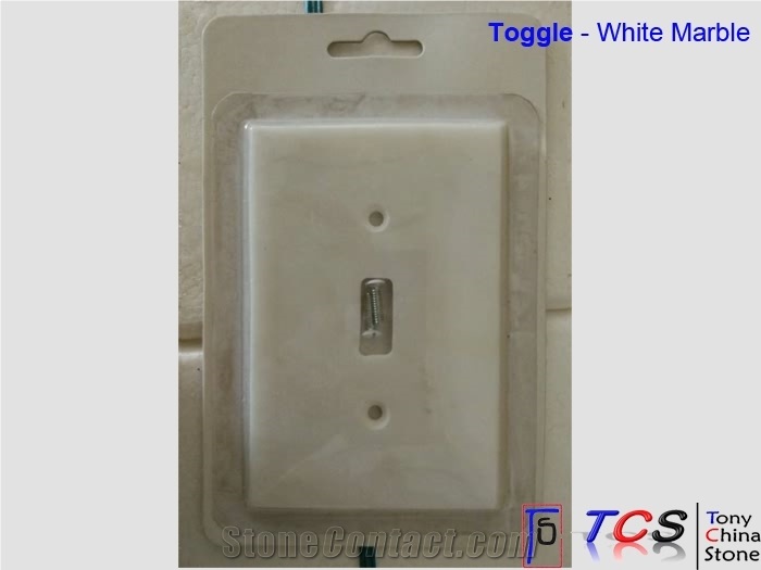 Natural Marble Light Swithch Plate -Toggle 1