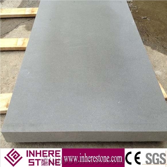 China Grey Basalt Honed Tiles,Grey Basalt Tile for Floor, Grey Basalt Block