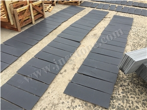 Honed Hainan Black Basalt Tiles & Slabs / China Black Basalt for Walling,Flooring