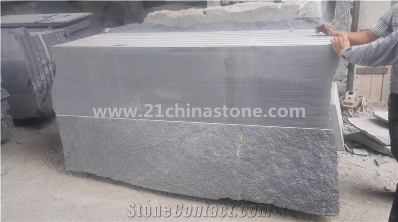 G654 Sesame Black Granite Cube Stone/ Cobble Stone Pavers for Exterior Pattern Big Pavers