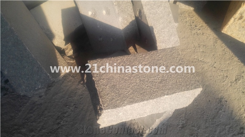 G654 Sesame Black Granite Cube Stone/ Cobble Stone Pavers for Exterior Pattern