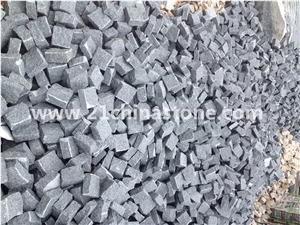 Own Factory-G654 Granite/ China Impala Black Granite Cube Stone/Cobble Stone Pavers