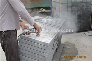 Own Factory-G654 Sesame Black Granite Blind Stone Pavement/ Paver Sets, G654 Granite Cube Stone & Pavers