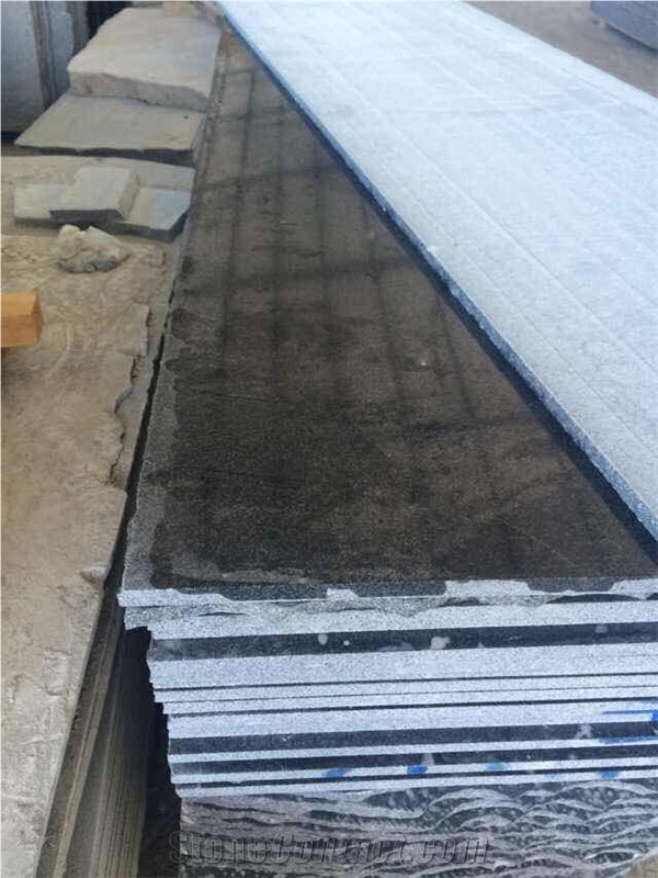 Own Factory -Hot Sale G654 Impala Black Granite Tiles Packing/ Sesame Grey Granite Slabs &Tiles for Interior Stone Flooring