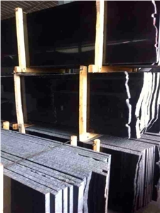 Own Factory -Hot Sale High Polished G654 Impala Black Granite Tiles Packing/ Sesame Grey Granite Slabs & Tiles for Interior Stone Flooring
