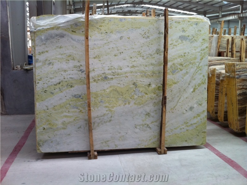China Lichen Flower Marble Tiles & Slabs, China Green Marble Tiles & Slabs