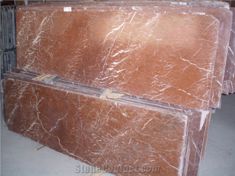China Rojo Alicante Marble Tiles & Slabs, China Red Marble Tiles & Slabs