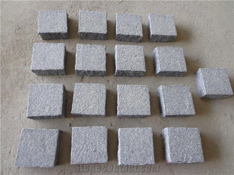 G654 Dark Grey Granite Cube Stone,China Dark Grey Granite Paving Stone for Outside