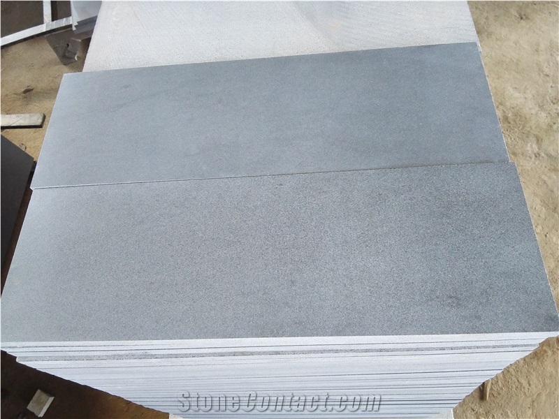 Hainan Black Basalt Honed Cut to Size Tiles/Flooring