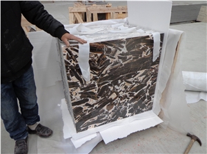 Jade Unicorn Cut to Size Tiles/Flooring, Italian Polished Black Marble Tiles