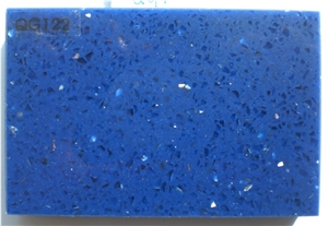 Sparkle Blue Artificial Quartz Stone Tiles & Slabs