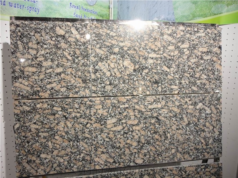 Xiamen China Chinese Golden Diamond Granite Slab & Tile Paver Cover Flooring Polished
