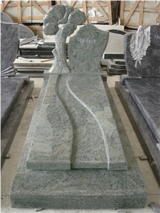 Latest Design Granite Word and Flower Carving Gravestone Tombstone and Monuments Headstone