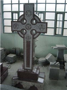 Popular Western Style White Marble Cross Headstone,Cross Headstone, Polished Monument, Cheap Tombstone with Cross