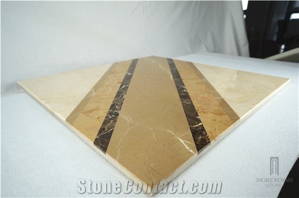 Australia Queensland Golden Beige Marble Slabs&Tiles Composite Marble Floor Tile