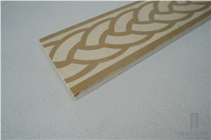 Beige Marble Flooring Border Designs;Marble Floor Design Pictures