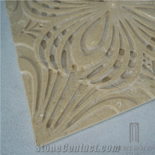 Beige Marble Pattern/Marble Reliefs/Cnc 3d Wall Panels