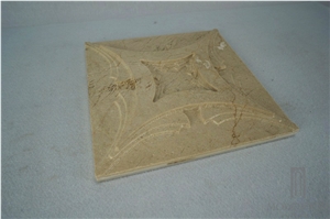 Cream Marfil Marble 3d Decorative Wall Decors, 3d Wall Panel, Laminated 3d