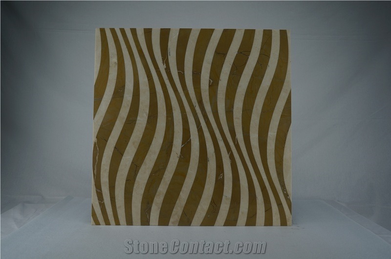 Golden Beige Marble;Marble Floor Covering Tiles Laminated Marble Tile