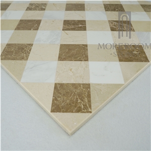 Golden Cream Marble Medallions Design Floor &Wall Marble-Composite Marble