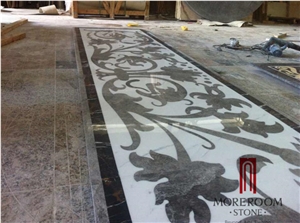 Italy Composited Marble Waterjet Medallion Water Jet Marble Designs Italian Marble Price Marble Inlay Flooring Design