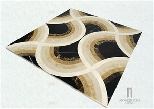 Marble Waterjet Medallion for Backgound Wall Design