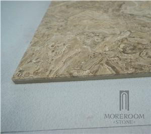 Square Floor Laminated Panel ; Oman Royal Beige Marble;Marble Tiles & Slabs