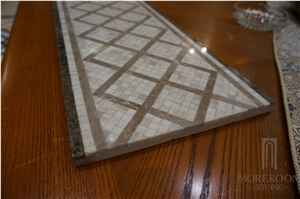 Turkey Grey Composite Marble Floor Border Design for Home Decor Border Decos