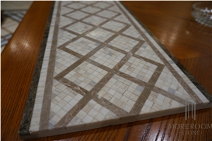 Turkey Grey Composite Marble Floor Border Design for Home Decor Border Decos