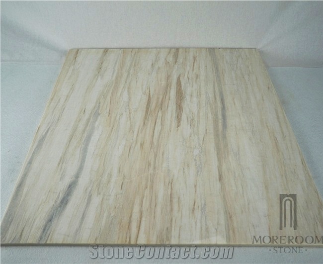 Wooden Vein Marble Slabs & Tiles, Viet Nam White Marble
