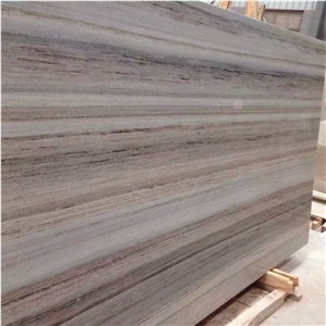 A Quality Crystal Wood Grain Marble/Crystal Serpeggiante/Thassos Wood Marble Polished Slabs