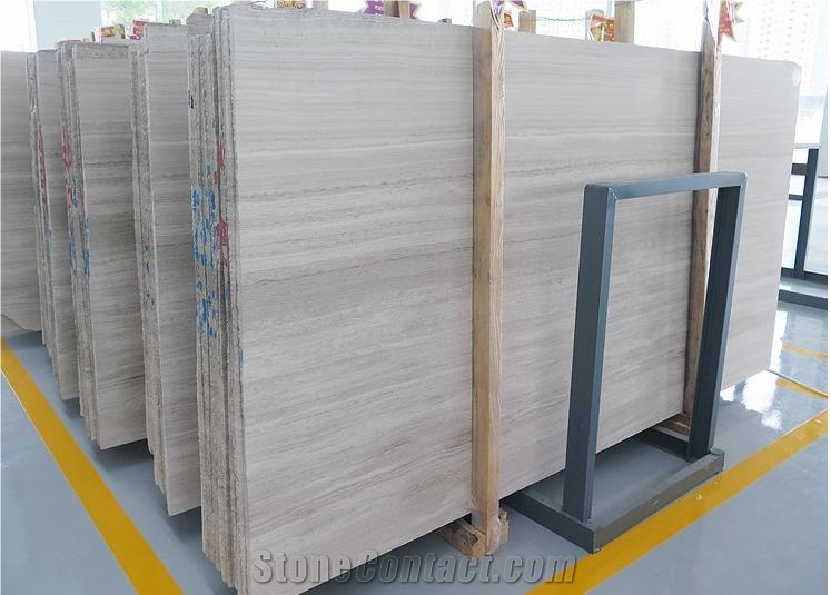 Athens White Marble Slab and Tile, Athens Wood Vein Marble Slab and Tile, Wooden White Marble Slab and Tile