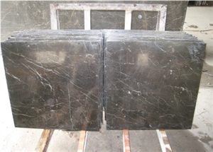 Brown Tiny Marble Tile, China Brown Marquina Marble Tile, China St. Laurent Brown Marble Tile