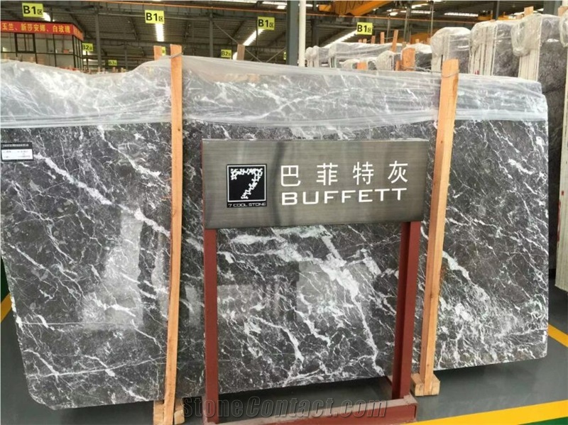 Buffett Grey Marble Slabs & Tiles, China Grey Marble