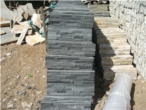 Cheap Chinese Grey Slate Wall Panel Cultured Stone