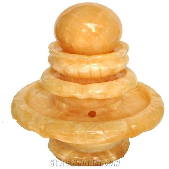 China Yellow Onyx Fountains, Water Features