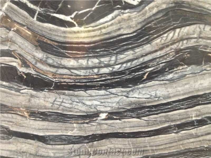 Dark Grey Color Marble Tiles & Slabs, Black Grey Vein Marble, Silver Vein Marble Stone Tiles Slabs