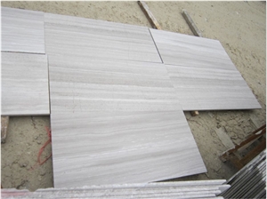 Guizhou White Wooden Marble Polished Tiles & Slabs, China White Marble, Guizhou Wood Grain Marble
