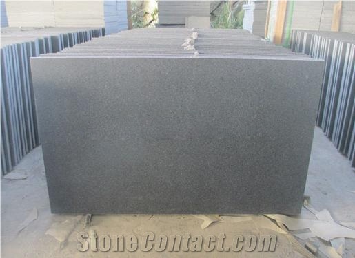 Honed Impala Black Granite G654 Dark Grey Granite Slabs & Tiles, China Grey Granite