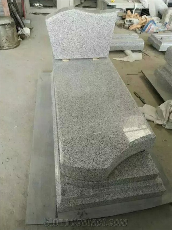 Israel Type Tombstone Manufacturer Supplier from Own Factory , Snow White Grey Granite Monument & Tombstone