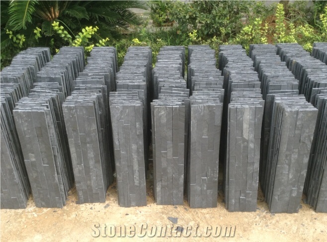 Natural Black Slate Slabs & Tiles, China Black Slate